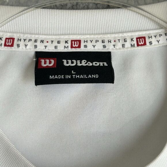 Wilson Hypertek System Shirt Men’s Large Gym Baseball Polyester Long Sleeve - Picture 2 of 15